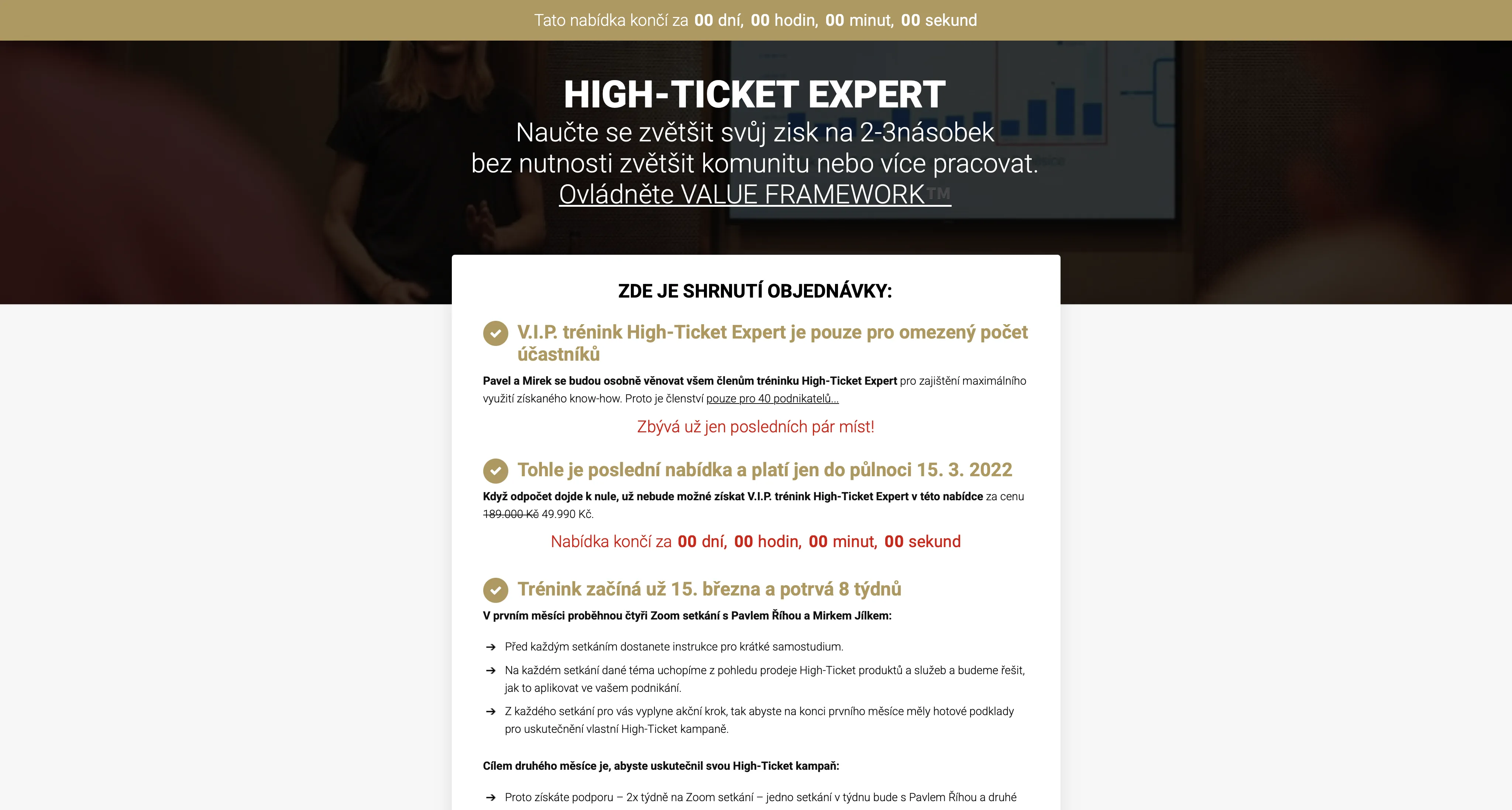 High-Ticket Expert – Pavel Říha